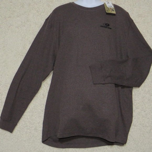 Mossy Oak* Men's Thermal‎ Long Sleeve Pullover Crew Neck Shirt Size~ 2XL - Picture 1 of 12
